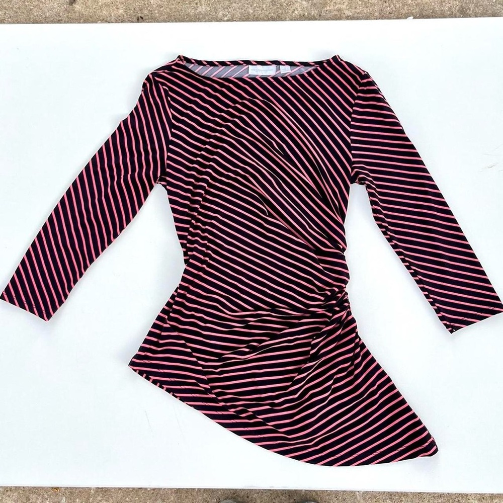 Striped Asymmetrical Top - Picture 3 of 4